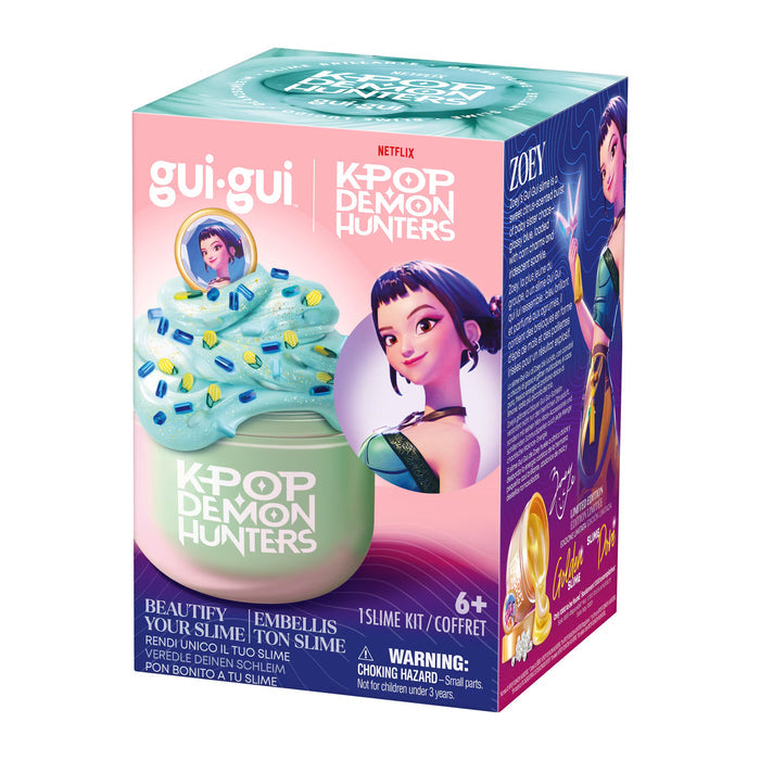 Gui Gui K-Pop Demon Hunters Slime Kit Single Jar - Zoey Gloss Slime Teal