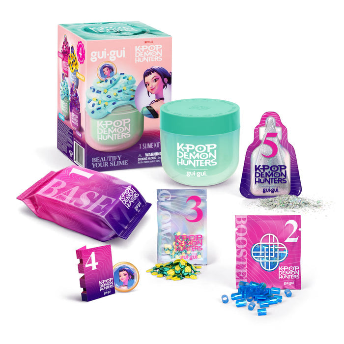 Gui Gui K-Pop Demon Hunters Slime Kit Single Jar - Zoey Gloss Slime Teal