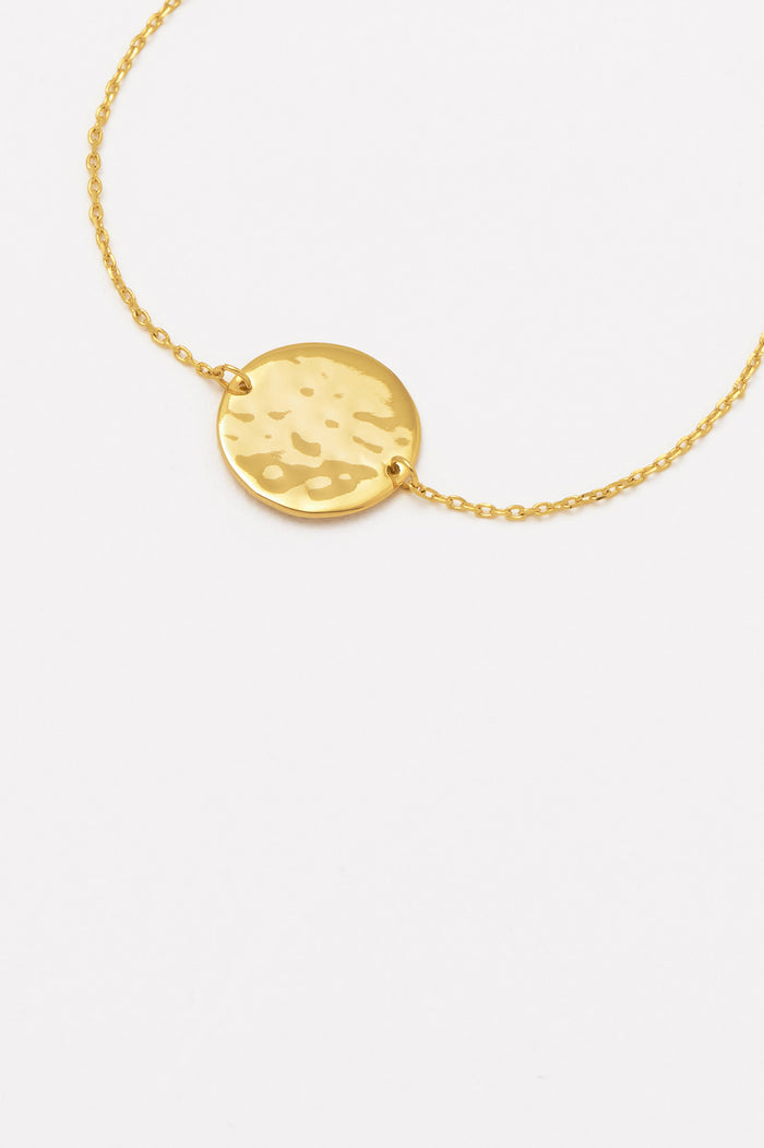 Hammered Disc Bracelet