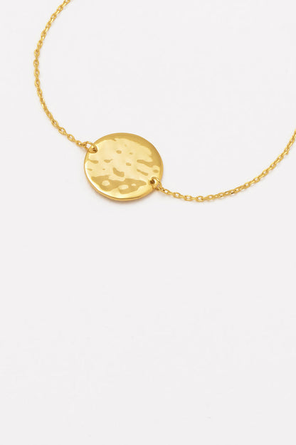 Hammered Disc Bracelet