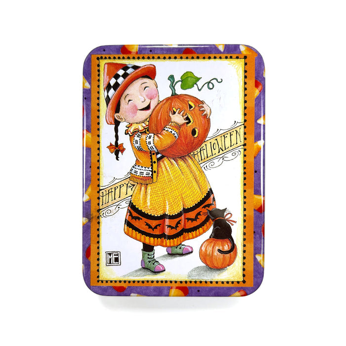 Happy Halloween Girl Sticker Tin