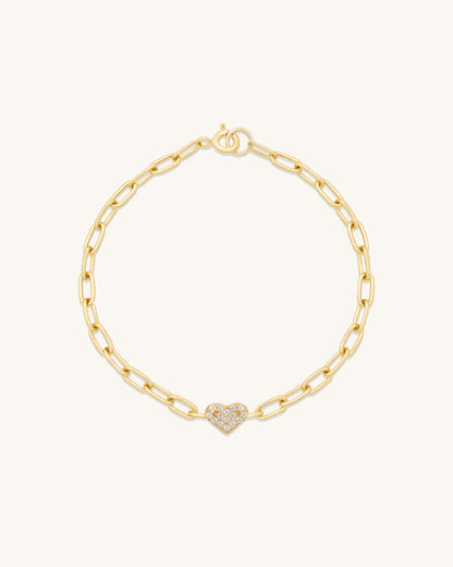 Heart Pavé Bracelet