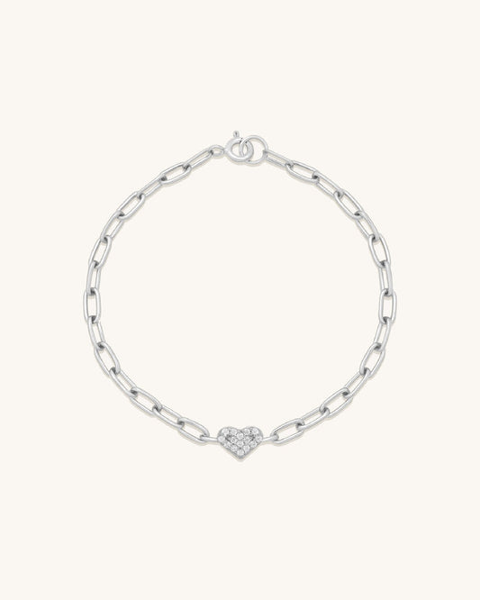 Heart Pavé Bracelet