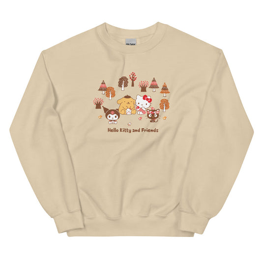 Hello Kitty and Friends Autumn Woods Classic Crewneck Apparel Printful S