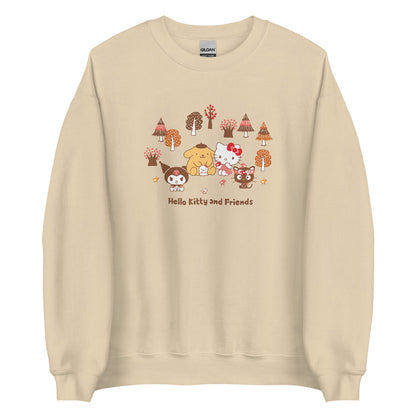 Hello Kitty and Friends Autumn Woods Classic Crewneck Apparel Printful