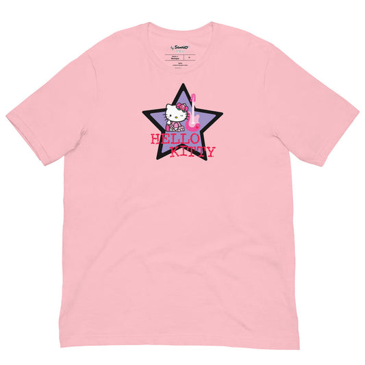 Hello Kitty Guitar Star Tee Apparel Printful Pink S