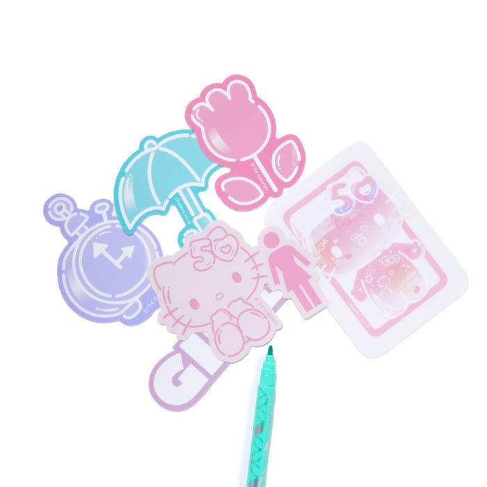 Hello Kitty x GIRL 6-pc Sticker Pack (50th Anniv.) Stationery Girl Skateboards