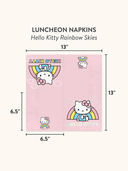 Hello Kitty x Studio Oh! Rainbow Skies Luncheon Napkins Paper Tableware Studio Oh!