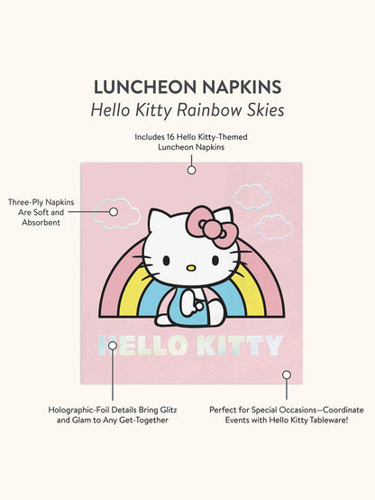 Hello Kitty x Studio Oh! Rainbow Skies Luncheon Napkins Paper Tableware Studio Oh!
