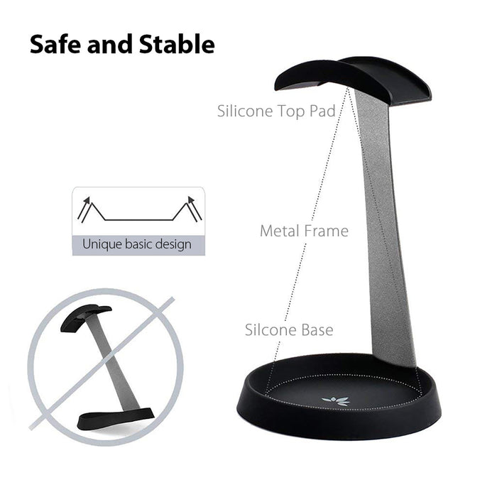 HS102  | Aluminum Headphone Stand with Cable Holder