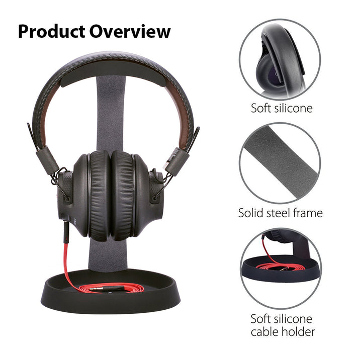 HS102  | Aluminum Headphone Stand with Cable Holder