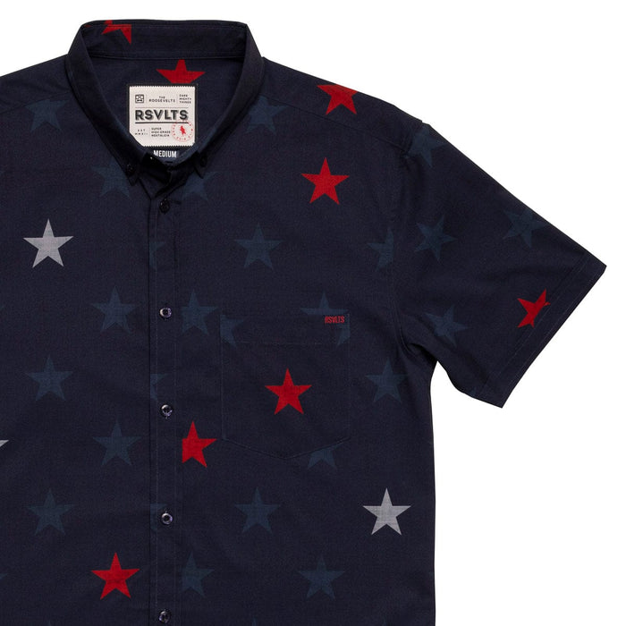 RSVLTS XS RSVLTS Short Sleeve Shirt Hubble (Multi Star) – KUNUFLEX Short Sleeve Shirt