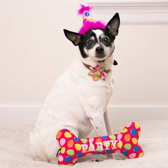 Party Time Pink Party Hat with SnugFit® - Dog.Dog.Cat.