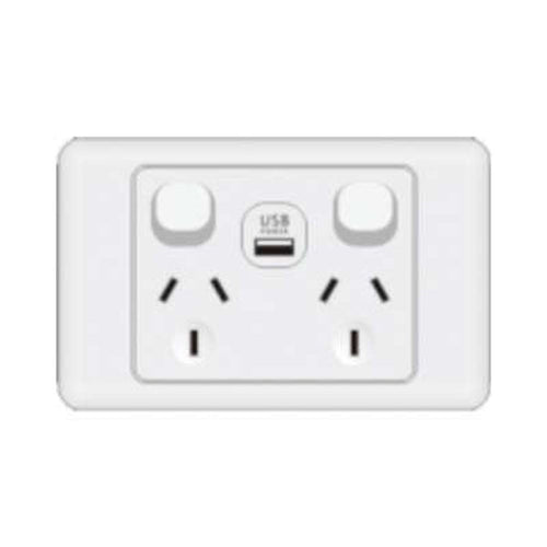 Igoto Double GPO 10A USB