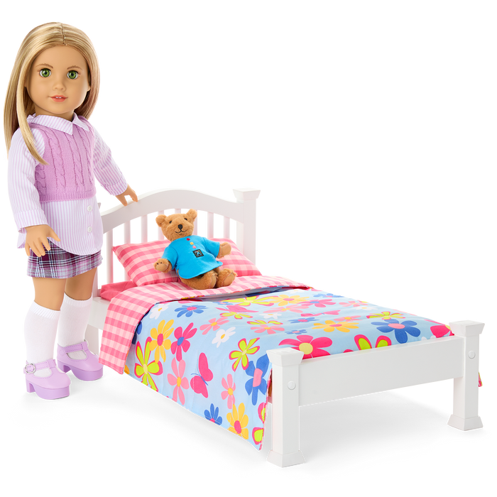 Isabel’s™ Bed & Floral Dreams Bedding Set for 18-inch Dolls (Historical Characters)