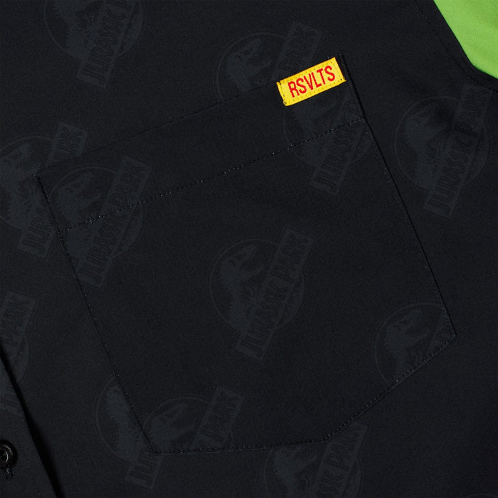RSVLTS RSVLTS Jurassic Park "Tour Begins Here"_ KUNUFLEX Short Sleeve Shirt