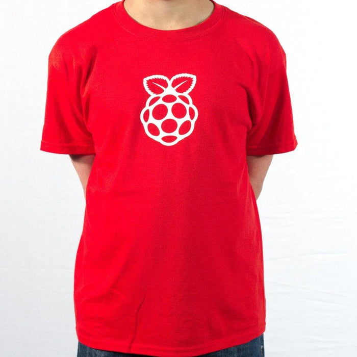 Kids Red Raspberry Pi Logo T-shirt [Discontinued] by Raspberry Pi - The Pi Hut