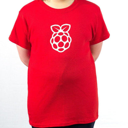 Kids Red Raspberry Pi Logo T-shirt [Discontinued] by Raspberry Pi - The Pi Hut