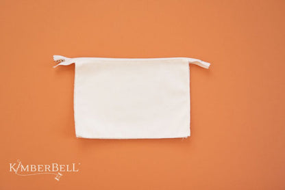 Kimberbell blank Cream canvas zipper bouch