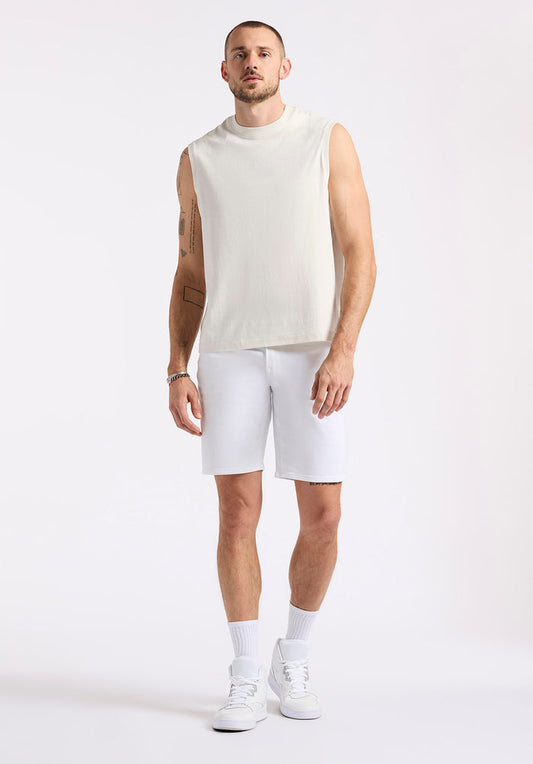 Buffalo Men Tanks White Knit Tanks Soft And Breathable Jersey Knit Relaxed Fit