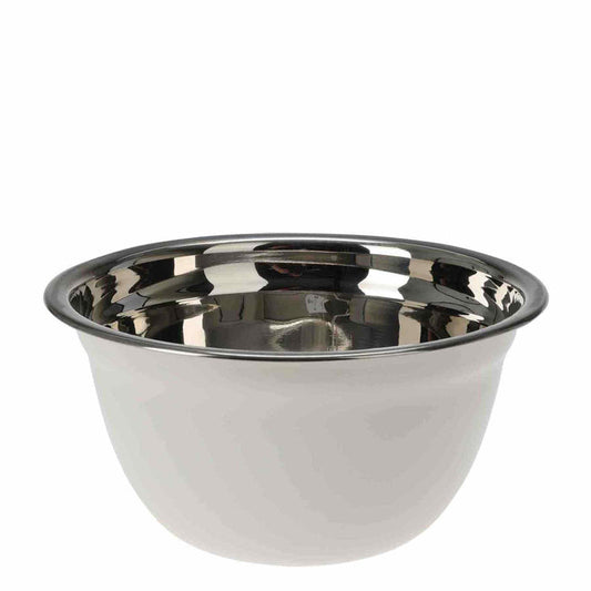 Kitchen Life 1.3L Stainless Steel Mixing Bowl - White
