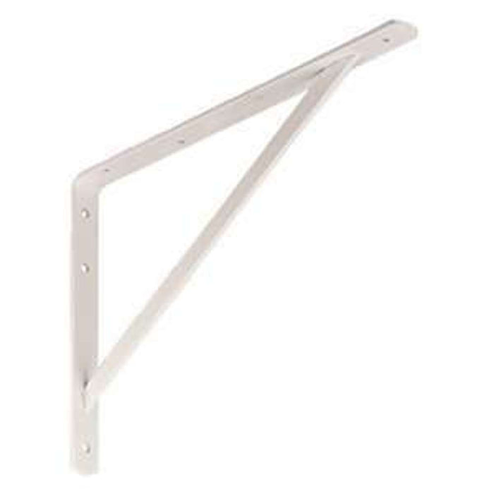 KMT Stay Bracket Z/P 200 x 200 x 20 x 3mm White