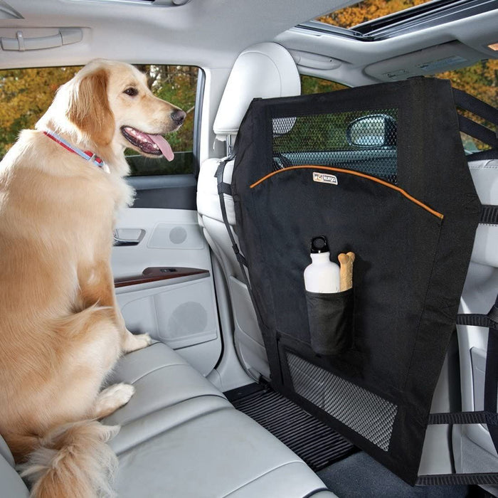 Kurgo Dog Backseat Barrier - Car Safety Divider with Mesh Panel - Dog.Dog.Cat.