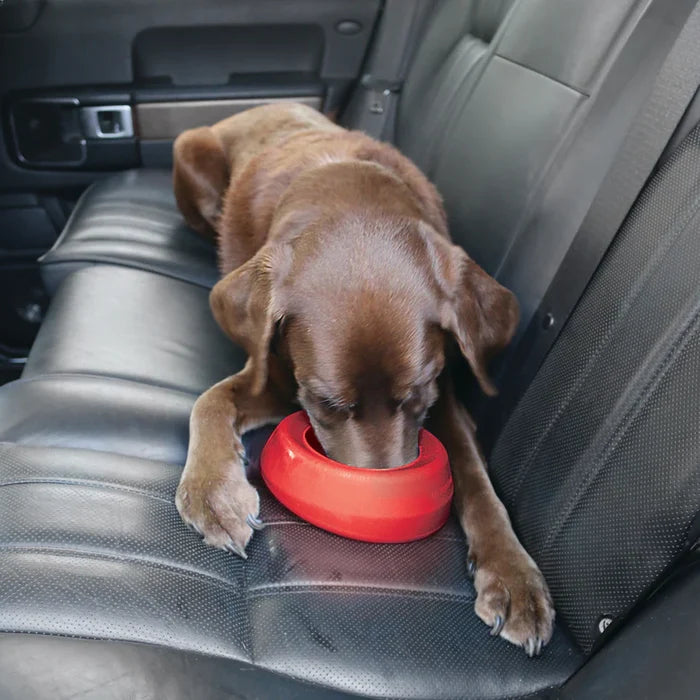 Kurgo Splash-Free Wander Water Bowl - Silicone Travel Bowl - Dog.Dog.Cat.
