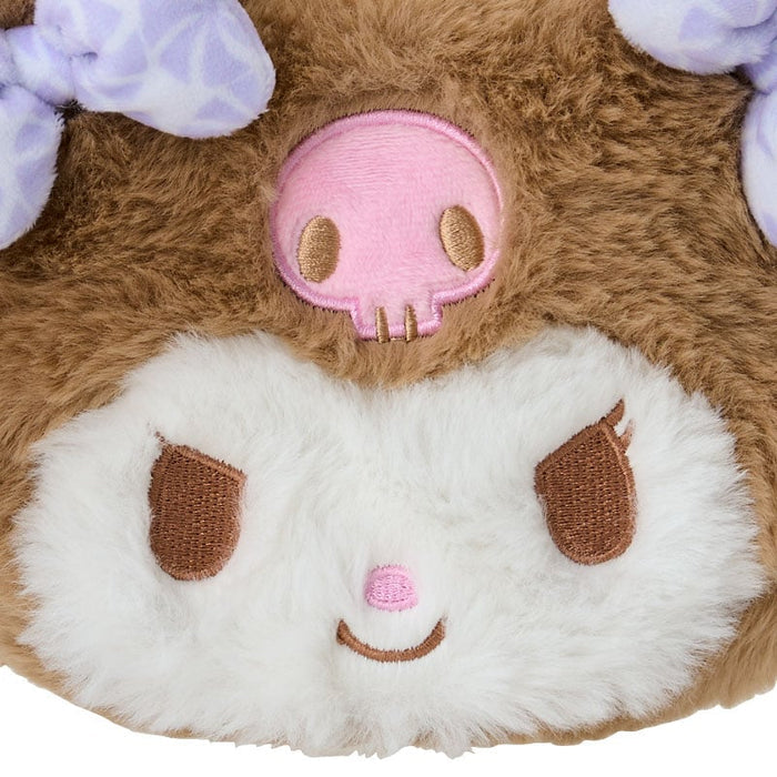 Kuromi Plush Mini Face Pouch (Retro Pastel Series) Bags Japan Original