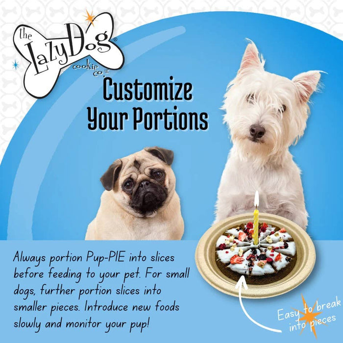Lazy Dog Happy Birthday Pup-PIE for a Charming Boy- 6 oz ea. - Dog.Dog.Cat.