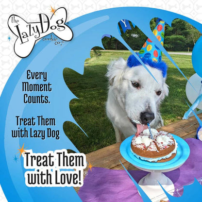 Lazy Dog Happy Birthday Pup-PIE for a Charming Boy- 6 oz ea. - Dog.Dog.Cat.