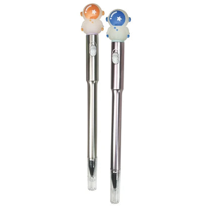 Light Up Astronaut Pen - Black Ink Novelty Pen - Assorted