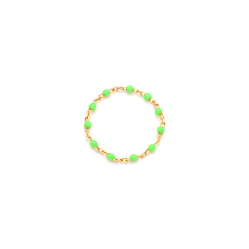 Lime Candy Chain Ring