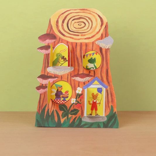 Little Log House Card