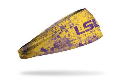 Louisiana State University: Grunge Gold Big Bang Lite Headband - View 2