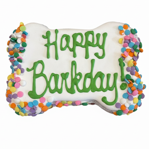 Happy Barkday Cookie - White Background