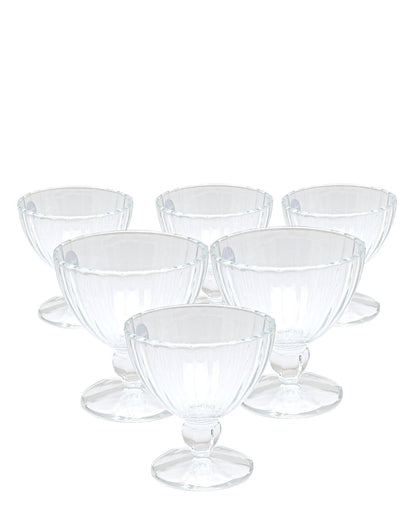 Luminarc Quadro Ice Cream Sundae 6pc - Clear