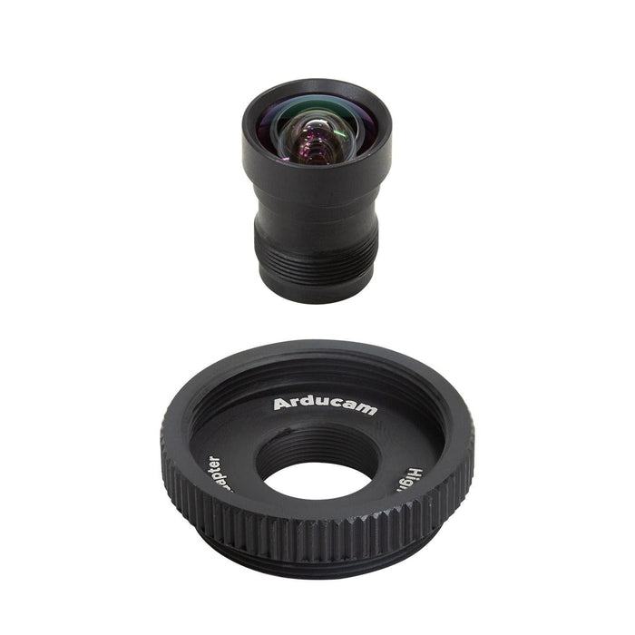 M12 Lens - 75-Degree FOV with Raspberry Pi HQ Camera Adapter by Arducam - The Pi Hut