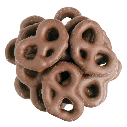 Maltitol Milk Chocolate Covered Mini Pretzels - 15 LB