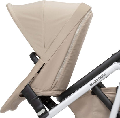 MaxiCosi Lila Modular Stroller Duo Seat Kit With Car Seat And Stroller Adapters Nomad Sand