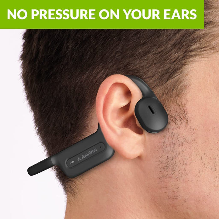 Medley Air Open-Ear Wireless Headphones for TV Watching.  Pressure-free fit that stays in place
