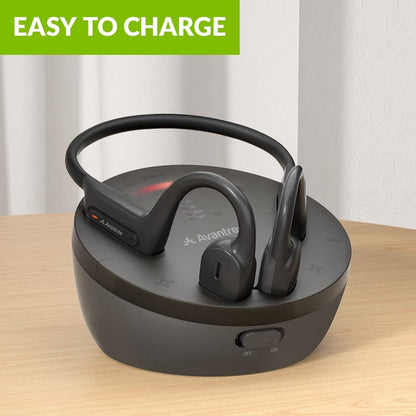 Medley Air Open-Ear Wireless Headphones for TV Watching with charging dock for easy charging