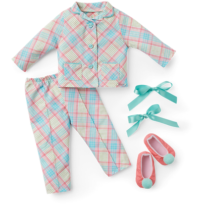 Melody’s™ Plaid Pajamas for 18-inch Dolls (Historical Characters)