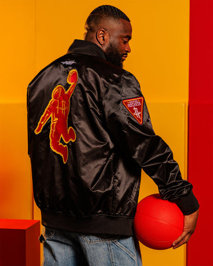 Men's Houston Rockets Pro Standard Satin Jacket (Black)