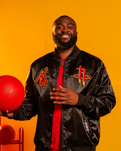 Men's Houston Rockets Pro Standard Satin Jacket (Black)