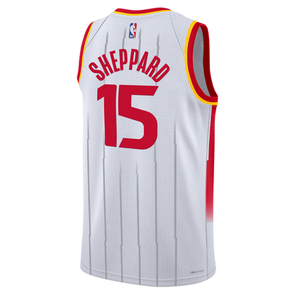 Men's Houston Rockets Reed Sheppard Nike Association Swingman Jersey