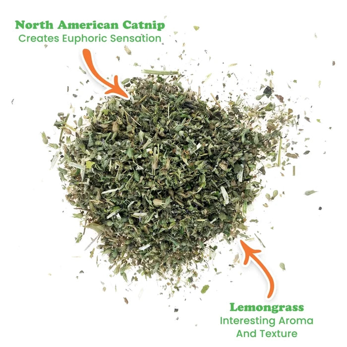 Meowijuana Happy Grass Catnip and Lemongrass Blend - Dog.Dog.Cat.