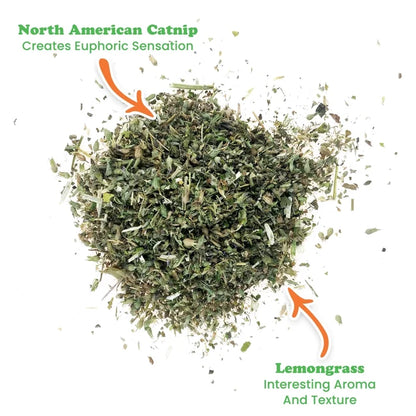 Meowijuana Happy Grass Catnip and Lemongrass Blend - Dog.Dog.Cat.
