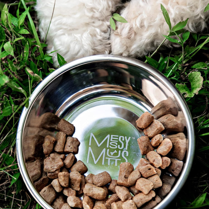Messy Mutts Heavy Stainless Steel Dog Bowl - Dog.Dog.Cat.