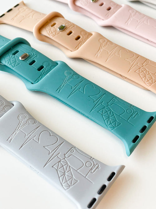 MGQS Small Watch Band - Sewing Heartbeat - Peach